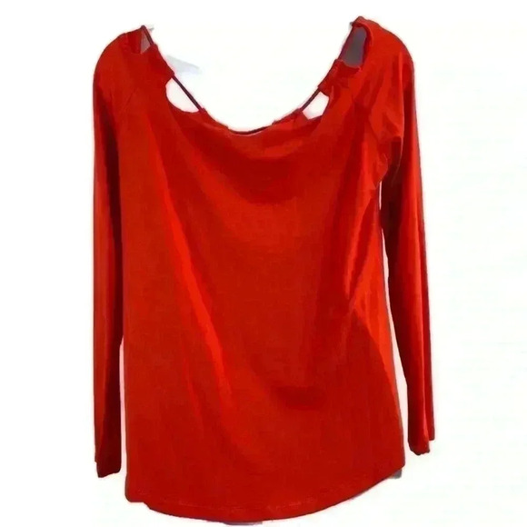 Fabletics Carla Red/Orange Long Sleeve‎ Top Size XS - Picture 4 of 8